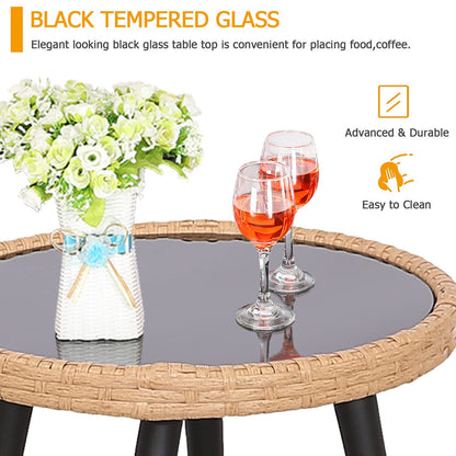 Metaso Outdoor Furniture Bistro Set – Patio Conversation Set