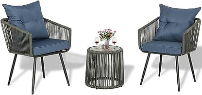 Metaso Outdoor Furniture Bistro Set – Patio Conversation Set